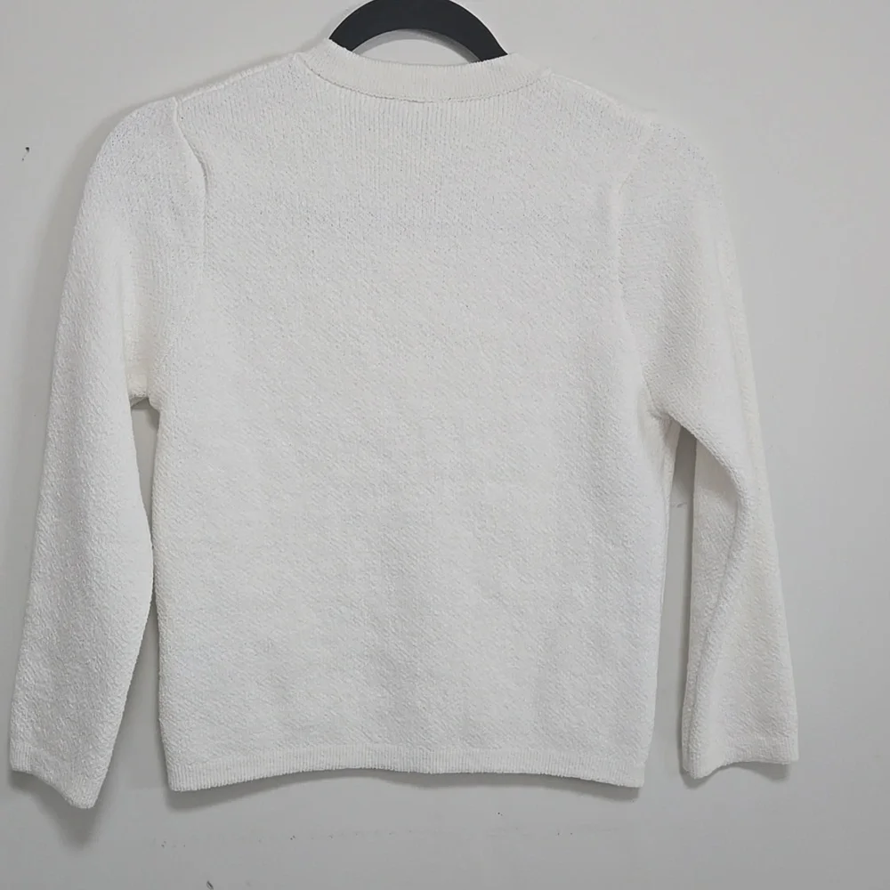 NWOT ZARA WHITE KNIT CARDIGAN- SIZE SMALL - Picture 11 of 11